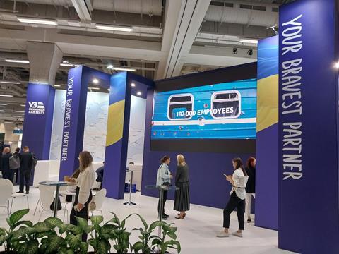 Ukrainian Railways stand InnoTrans (photo Railway Gazette)