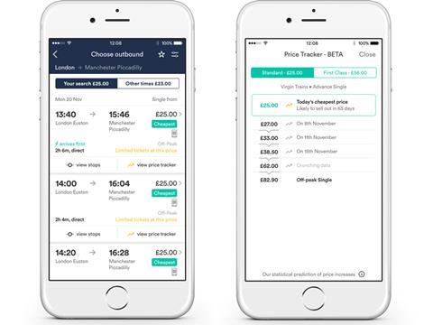 Trainline's Price Predictpr tool was launched in its mobile app on September 6.