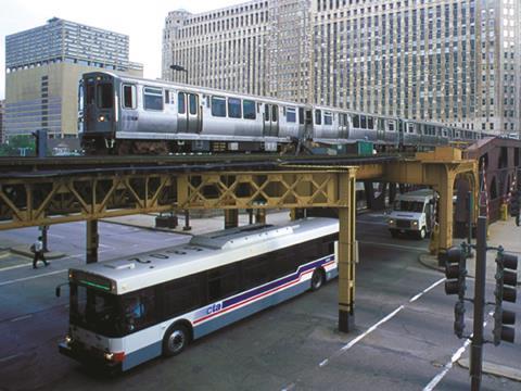 Chicago L metro.