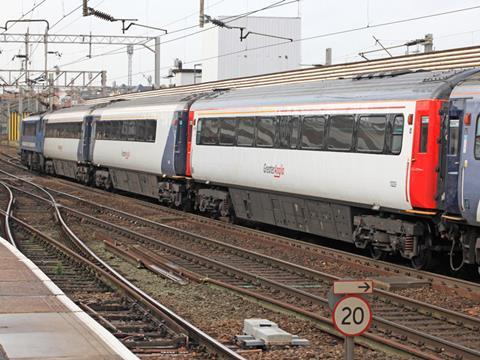 Ex-Greater Anglia Mk3, 'Rail Charter Services Limited' Branding