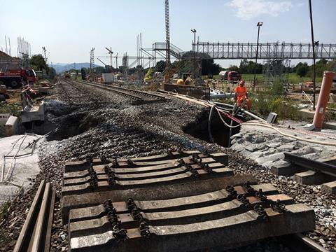 DB Netz began work to rebuild the alignment over the collapsed tunnel at Rastatt on August 25.