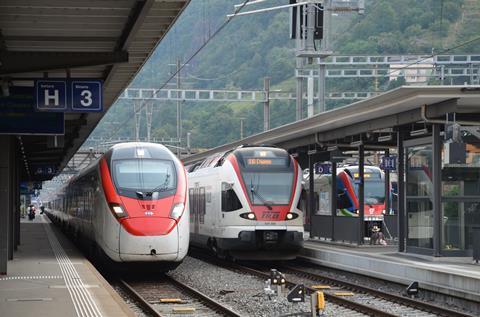 Swiss trains