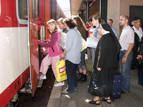 Passengers in Slovakia.