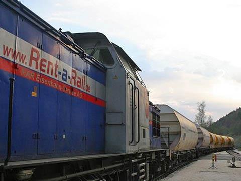 Rent-a-Rail train.