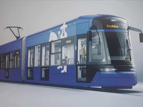 A consortium of Stadler and Solaris signed a contract earlier this year to supply up to 50 trams to Kraków.