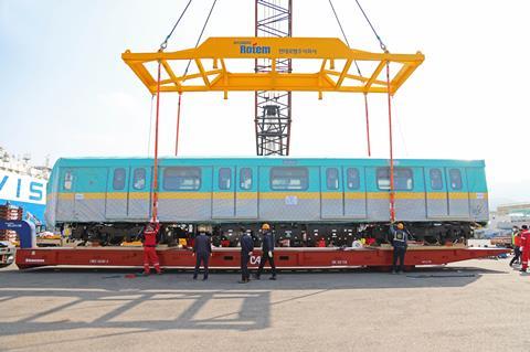 Hyundai Rotem train for Cairo metro Line 3