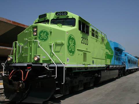 GE hybrid demonstrator locomotive.