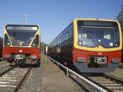 Berlin S-Bahn trains.