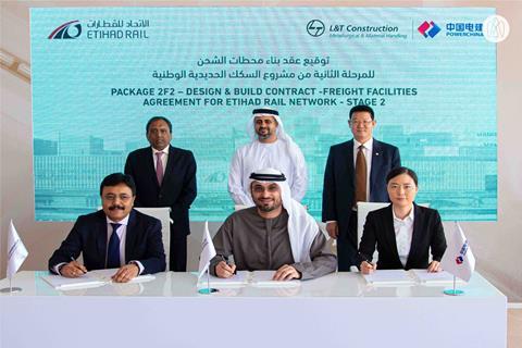 Etihad Rail contract signing