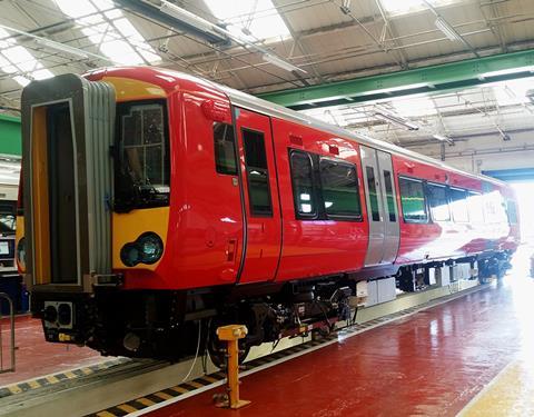 Bombardier Transportation Class 387/2 EMU for Gatwick Express services.