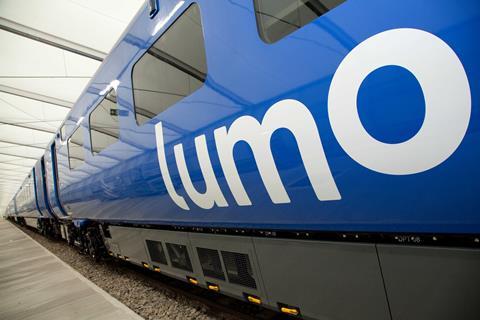 FirstGroup has unveiled Lumo as the brand name for the East Coast Trains open access service between Edinburgh and London which is set launch on October 25