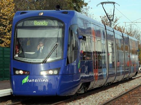 Tram-train on Paris Line T4.