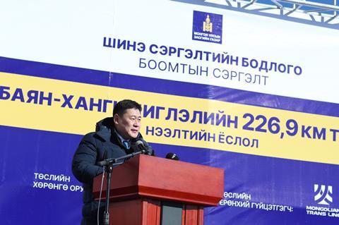 Zuun-Bayan to Khangi railway opening in Mongolia (1)