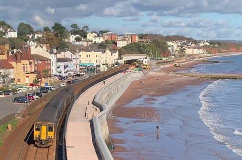 Dawlish sea wall (Photo: Network Rail)