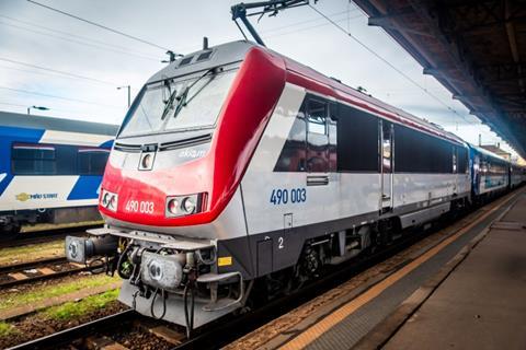 MÁV testing Alstom Astride locos (image MÁV)
