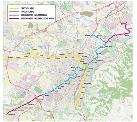 The Italian government is allocating €828m towards the construction of a second metro line in Torino.