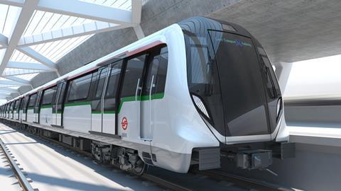 sg Bombardier Movia metro train exterior impression