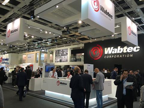 The Wabtec Corp stand at InnoTrans 2016.