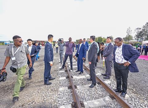 Nairobi suburban railway construction launch ceremony (Photo President's office)