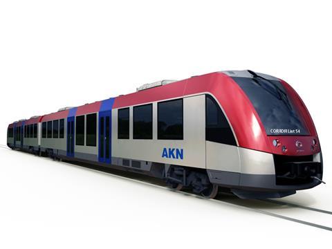 Impression of Alstom Coradia Lint 54 diesel multiple-unit for AKN.