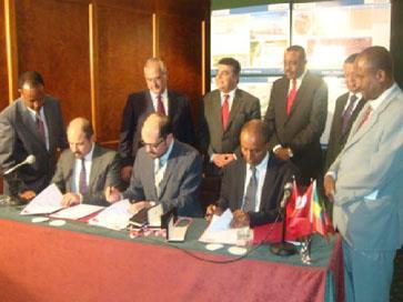 Ethiopian Railways Corp contract signing ceremony.