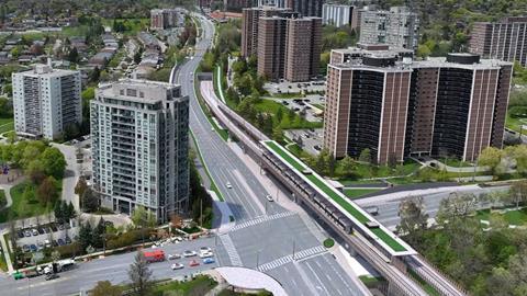 Elevated section of the Eglinton Crosstown West Extension (Image Metrolinx)