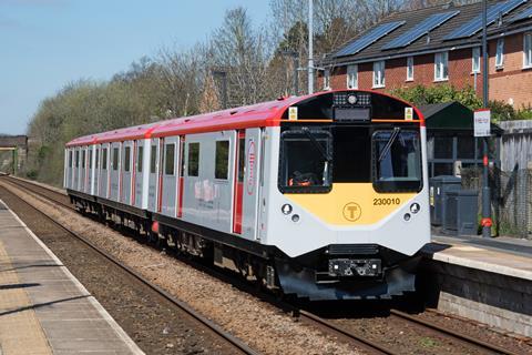 Transport for Wales Rail Class 230 battery-diesel hybrid multiple-unit.