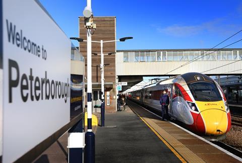 LNER Azuma Peterborough (Photo LNER)