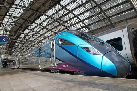 TransPennine Express train at Liverpool Lime Street station