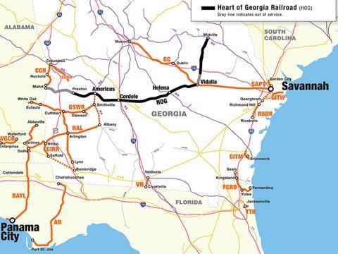 Genesee & Wyoming has agreed to acquire the Heart of Georgia Railroad short line.
