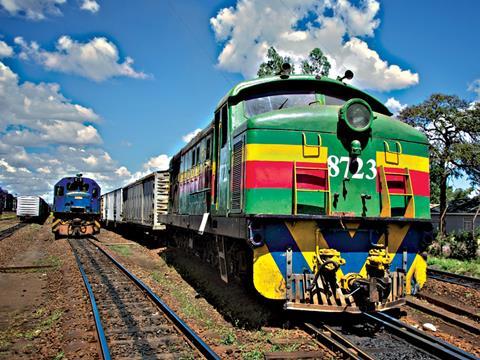 Rift Valley Railways freight train.