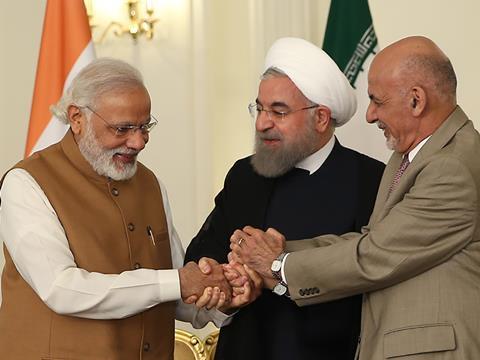 The Prime Minister of India and the Presidents of Iran and Afghanistan have agreed to develop a transport and trade corridor.