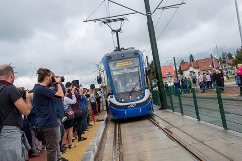 A 3·6 km section of fast tram line in the northern suburbs of Kraków was officially inaugurated on September 4.