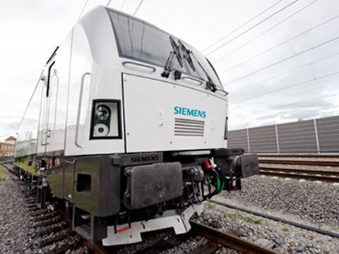 Siemens Mobility Vectron locomotive.