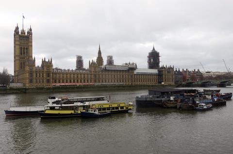 Palace of Westminster from the river