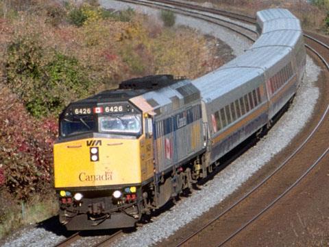 VIA Rail train with LRC cars.