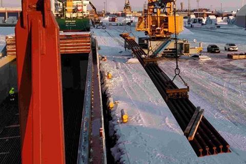 British Steel rails for Finland