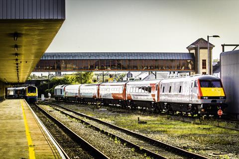 TfW Rail Mark IV coaches at Holyhead