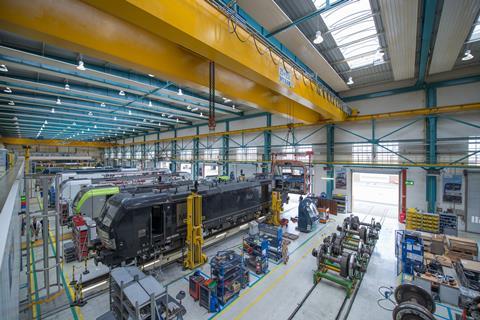 Locomotive final assembly at Siemens Mobility’s Muenchen-Allach factory