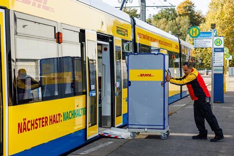 Schwerin parcels tram (Photo DHL Jens Schlueter)