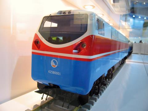 Model of GE Evolution locomotive for Kazakhstan.