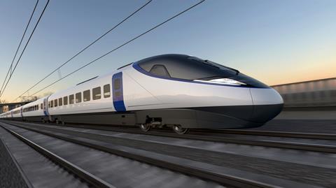 Impression of the Hitachi and Alstom joint venture's trains for High Speed 2 (2)