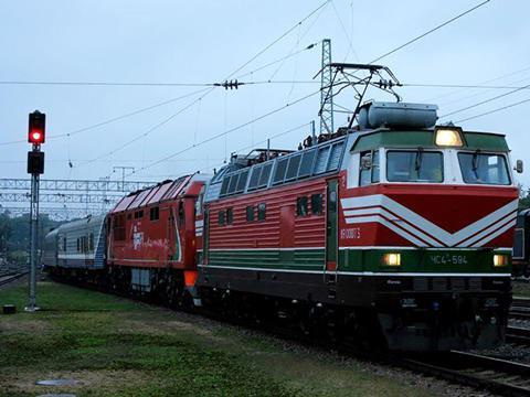 A test passenger train ran from Minsk to Lithuania on September 13; regular services are to be operated using Skoda EMUs.