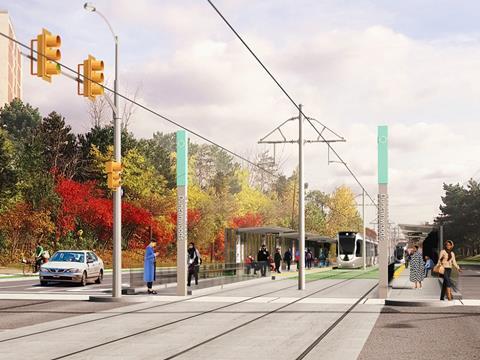 The Finch West light rail line is due to open in 2023.