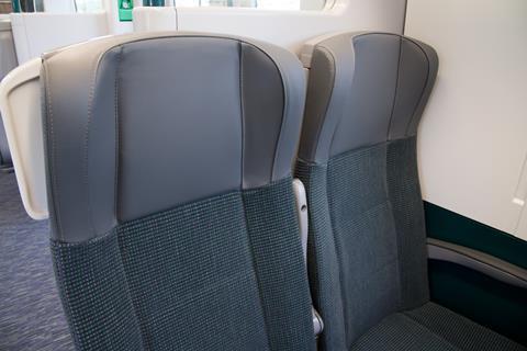 Class 730-2 5-car set seats procured for First Class - now declassified 160525 TM06