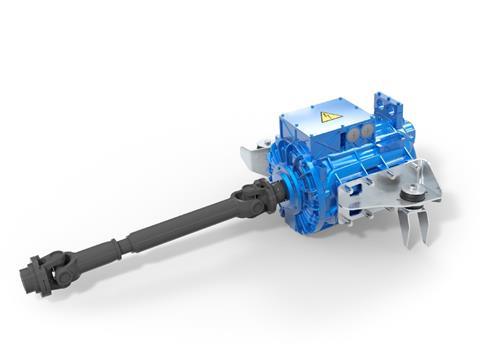 A motor from the Voith Electrical Drive System for city buses will be on display at the UITP Global Public Transport Summit 2019.