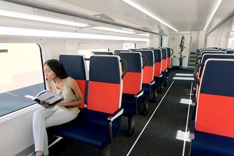 Chicago Metra Alstom Coradia coach impression (Image: Alstom Design & Styling)