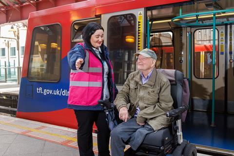 Docklands Light Railway passenger (Photo TfL)