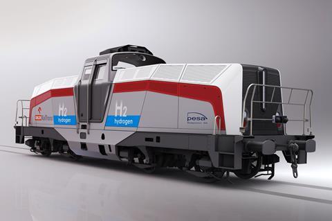 Pesa hydrogen loco impression