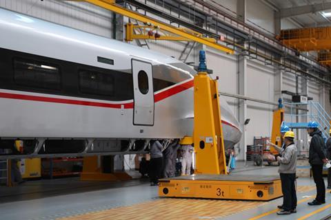 Bombardier Sifang Transportation CR400AF under construction